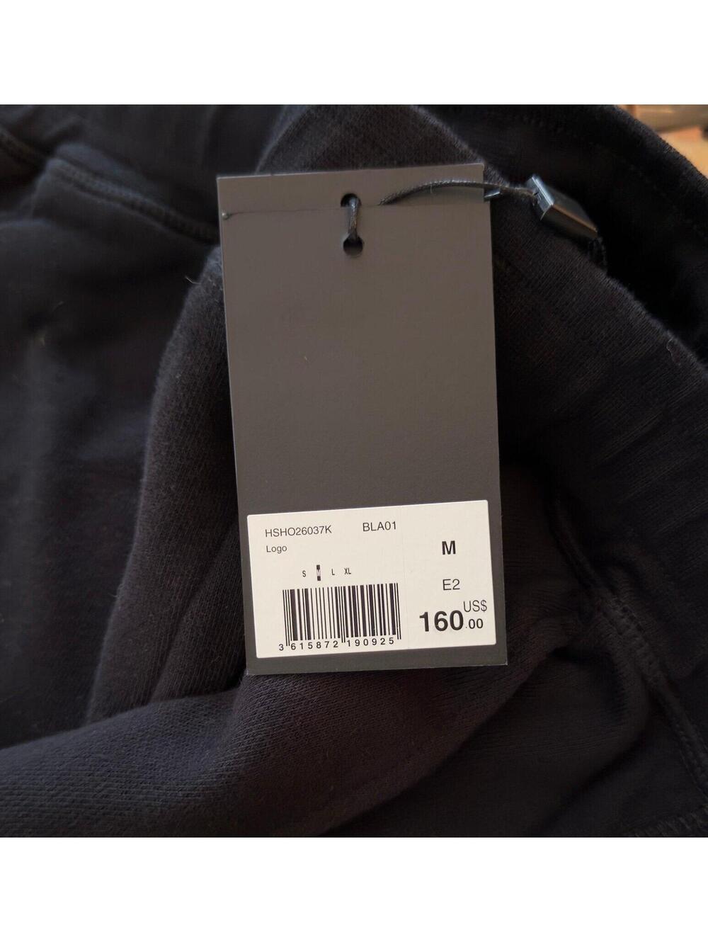 The Kooples Logo Sweat Shorts Black 8” Inseam Size M NWT - Picture 2 of 4